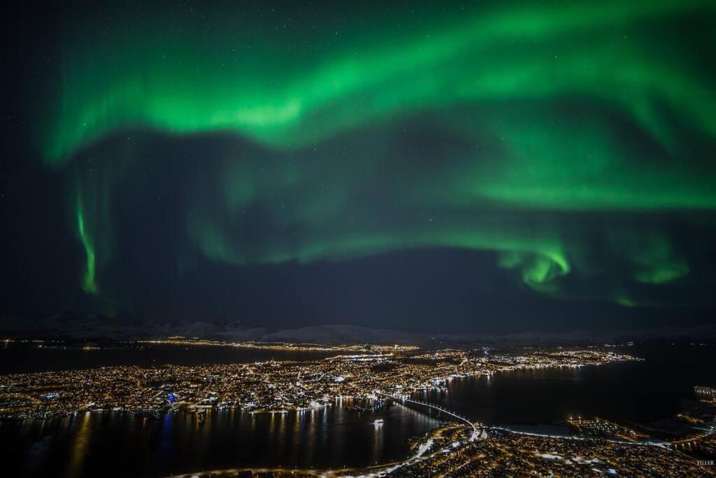 In The Heart Of The Aurora Borealis - Tromso City Εξωτερικό φωτογραφία